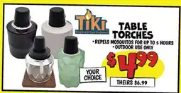 Ollie's TABLE TORCHES offer