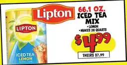 Ollie's 66.1 OZ LIPTON ICED TEA MIX offer