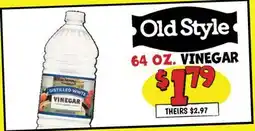 Ollie's OLD STYLE 64 OZ. VINEGAR offer