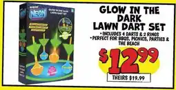 Ollie's GLOW IN THE DARK LAWN DART SET offer