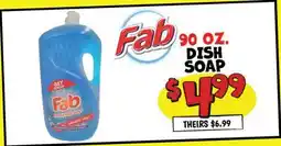 Ollie's Fab 90 OZ. DISH SOAP offer