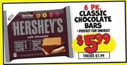 Ollie's 6 PK. CLASSIC CHOCOLATE BARS offer
