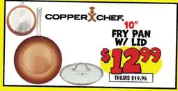 Ollie's COPPER CHEF 10 FRY PAN W/ LID offer