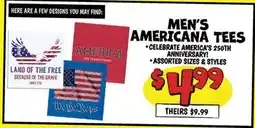 Ollie's MEN'S AMERICANA TEES offer