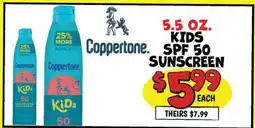 Ollie's 5.5 OZ. KIDS SPF 50 SUNSCREEN offer