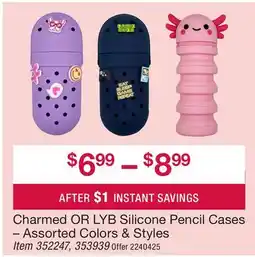 BJ’s Charmed OR LYB Silicone Pencil Cases offer