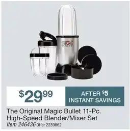BJ’s The Original Magic Bullet 11-Pc. High-Speed Blender/Mixer Set Item offer