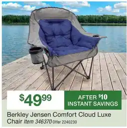BJ’s Berkley Jensen Comfort Cloud Luxe Chair offer