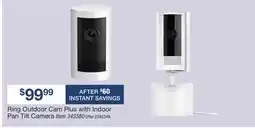 BJ’s Ring Outdoor Cam Plus with Indoor Pan Tilt Camera offer