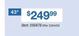 BJ’s LG 43 NU710 UHD A14K Smart TV offer