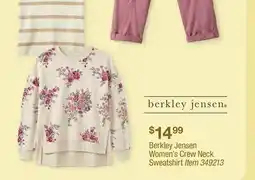 BJ’s Berkley Jensen Women's Crew Neck Sweatshirt offer