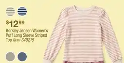 BJ’s Berkley Jensen Women's Puff Long Sleeve Striped Top offer