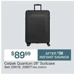 BJ’s Calpak Quantum 28 Suitcase offer