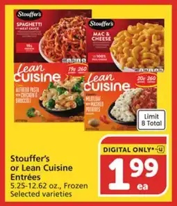 Vons Stouffer's or Lean Cuisine Entrées offer