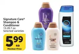 Vons Signature Care Shampoo & Conditioner offer