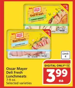 Vons Oscar Mayer Deli Fresh Lunchmeats offer