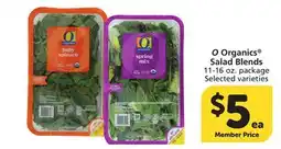 Vons O Organics Salad Blends offer