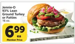 Vons Jennie-O 93% Lean Ground Turkey or Patties offer