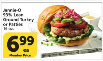 Vons Jennie-O 93% Lean Ground Turkey or Patties offer