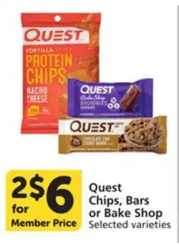 Vons Quest Chips, Bars or Bake Shop offer