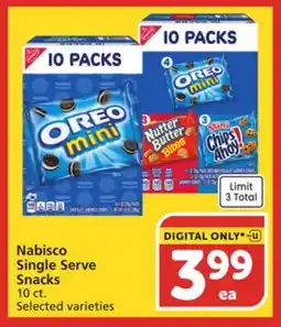 Vons Nabisco Single Serve Snacks offer