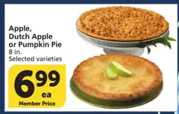 Vons Apple, Dutch Apple or Pumpkin Pie offer