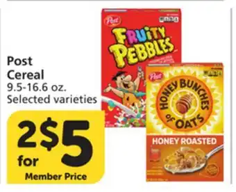 Vons Post Cereal offer