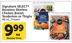Vons Signature SELECT Boneless Skinless Chicken Breast, Tenderloin or Thighs offer
