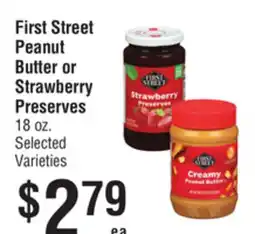 Smart & Final First Street Peanut Butter or Strawberry Preserves offer