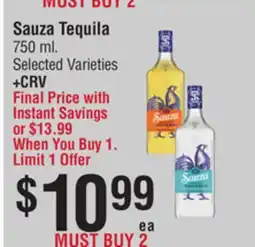 Smart & Final Sauza Tequila offer