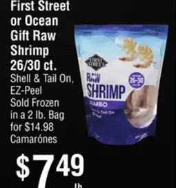 Smart & Final First Street or Ocean Gift Raw Shrimp offer