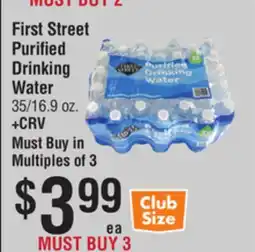 Smart & Final First Street Purified Drinking Water offer