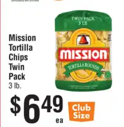 Smart & Final Mission Tortilla Chips Twin Pack offer