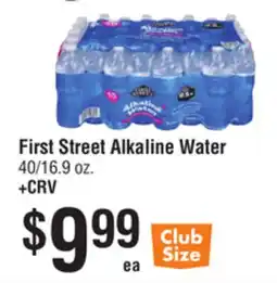 Smart & Final First Street Alkaline Water offer