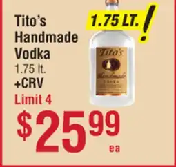 Smart & Final Tito's Handmade Vodka offer