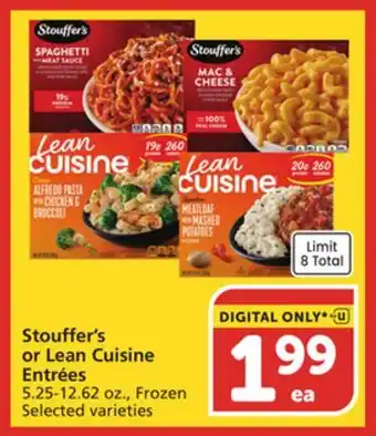 Albertsons Stouffer's or Lean Cuisine Entrées offer
