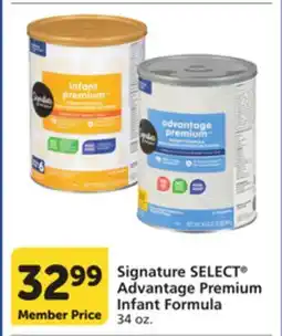 Albertsons Signature SELECT Advantage Premium Infant Formula offer