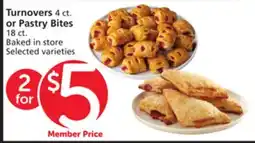 Albertsons Turnovers 4 ct. or Pastry Bites 18 ct offer