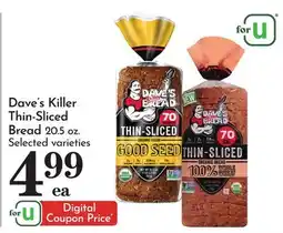 Pavilions Dave's Killer Thin-Sliced Bread offer