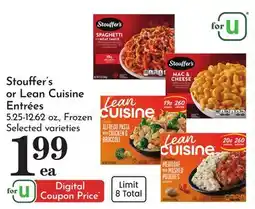 Pavilions Stouffer's or Lean Cuisine Entrées offer