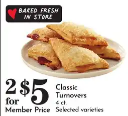 Pavilions Classic Turnovers offer