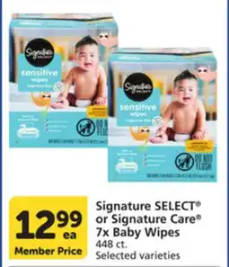 Pavilions Signature SELECT or Signature Care 7x Baby Wipes offer