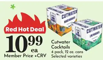 Pavilions Cutwater Cocktails offer