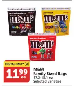 Pavilions M&M Family Sized Bags offer