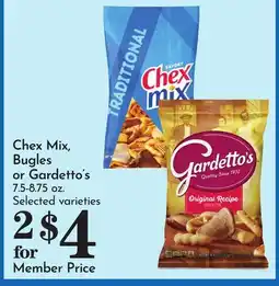 Pavilions Chex Mix, Bugles or Gardetto's offer