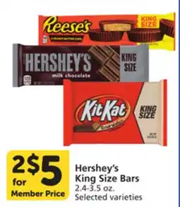 Pavilions Hershey's King Size Bars offer