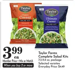 Pavilions Taylor Farms Complete Salad Kits offer