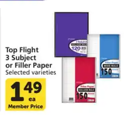 Pavilions Top Flight 3 Subject or Filler Paper offer