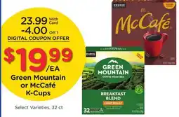 Ralphs Green Mountain or McCafé K-Cups offer