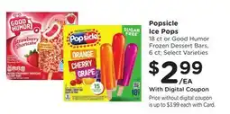 Ralphs Popsicle Ice Pops offer